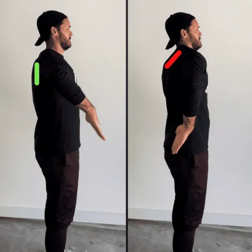 Left: GH Internal Rotation. Right:  GH Internal Rotation + Scap Elevation & Tilt